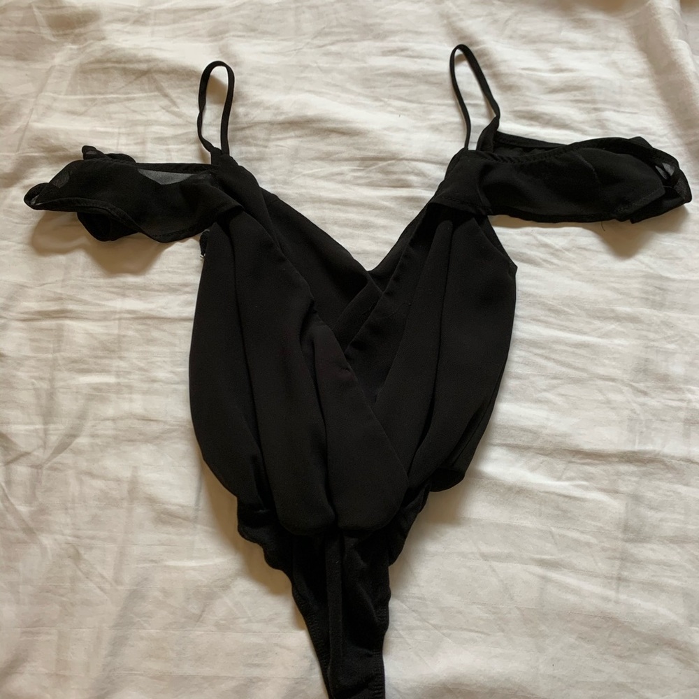 Lulu’s off the shoulder bodysuit